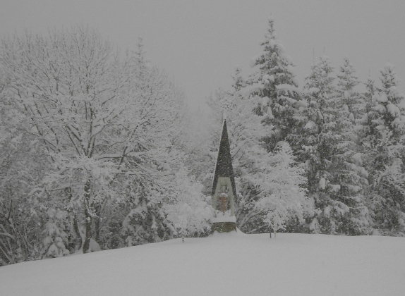 Pfarrer-Kogel im Schneetreiben